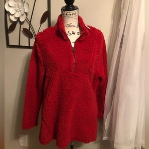 NWT LIVI Red Fleece